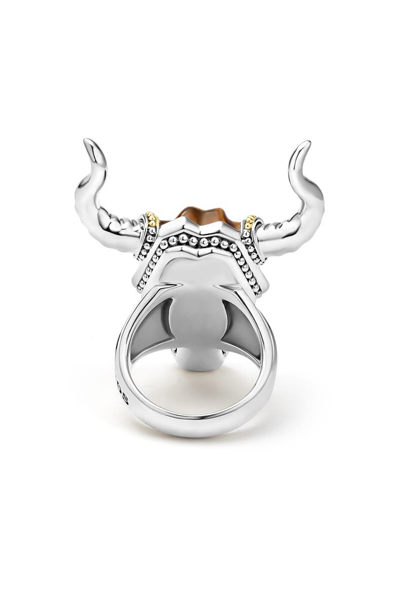 Men's Longhorn Ring, Alternate, color, TIGER'S EYE