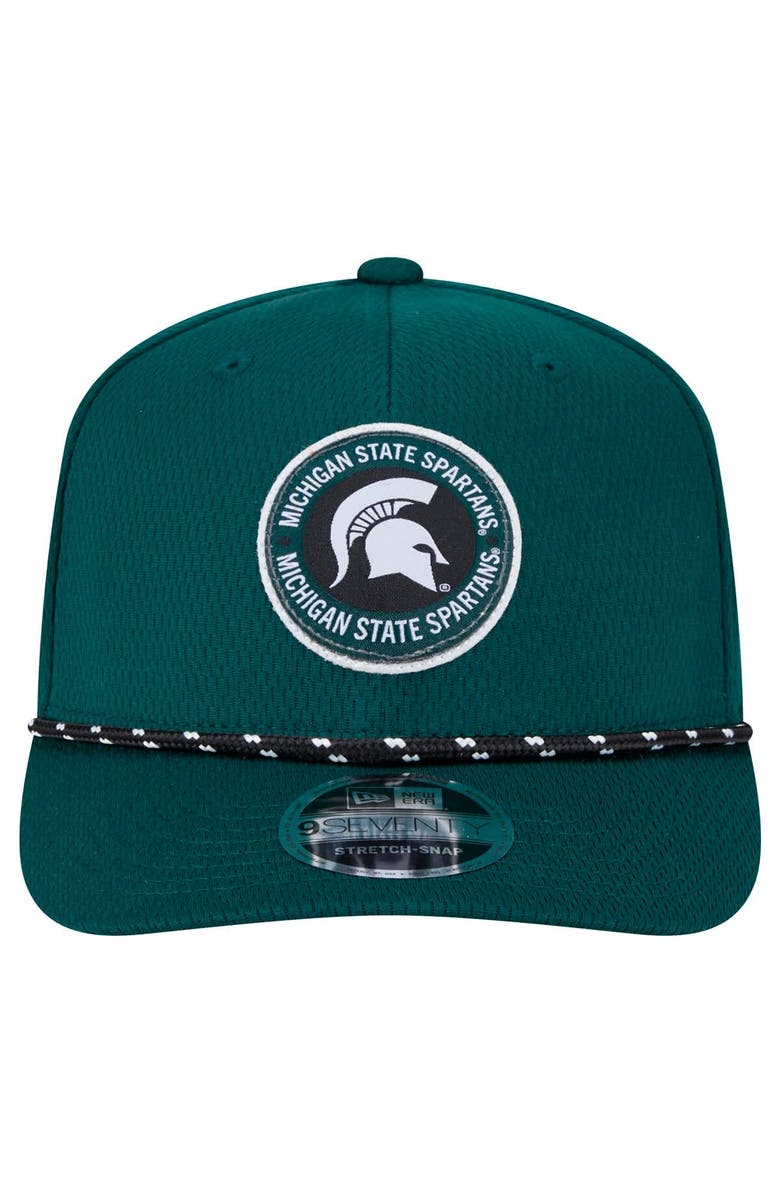 New Era Men's New Era Forest Green Michigan State Spartans COOLERA 9SEVENTY Rope Stretch-Snap Hat, Alternate, color, Forest Green