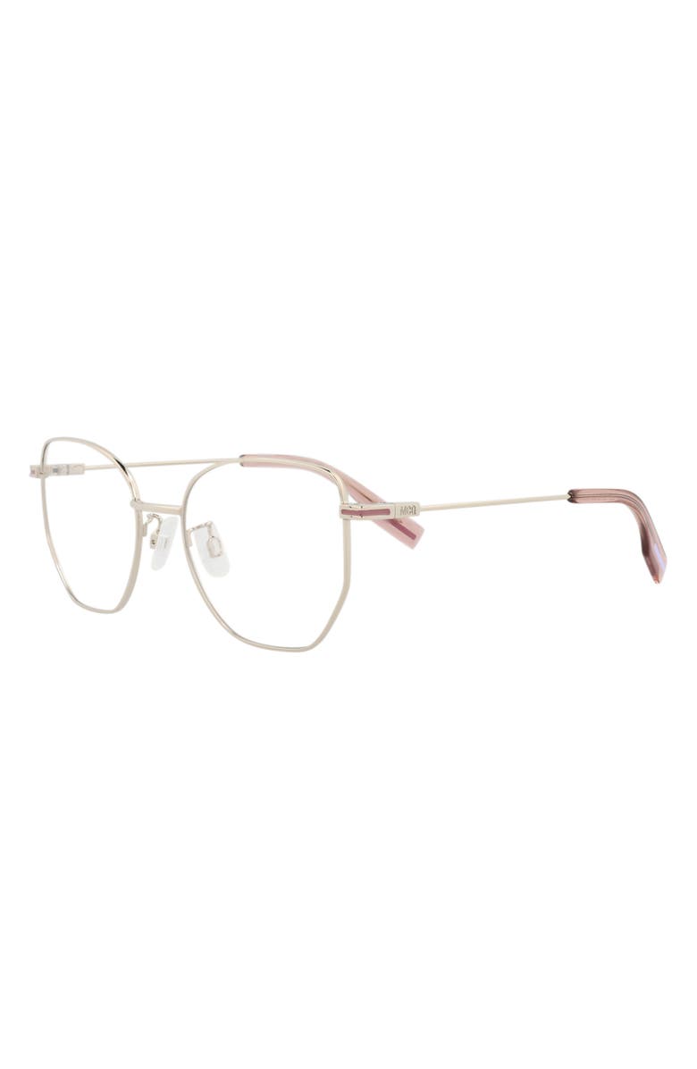 McQueen 50mm Cat Eye Optical Glasses, Alternate, color,
