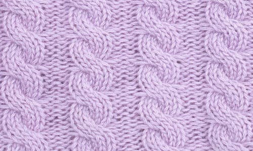 Portolano Faux Pom Beanie In Purple