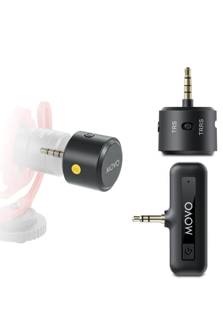 WM-VXR10 Wireless Shotgun Mic Adapter for Camera/DSLR/3.5mm/TRS - Compatible VXR10, VXR10-PRO, and Rode VideoMicro, Main, color, Black
