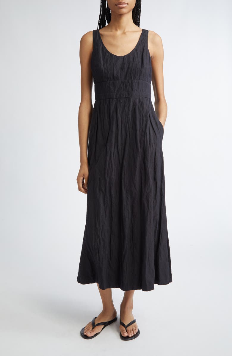 PARTOW Camden Crinkle Cotton Midi Dress, Main, color, 