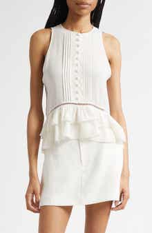 Cinq à Sept Leesal Pintuck Pleat Top