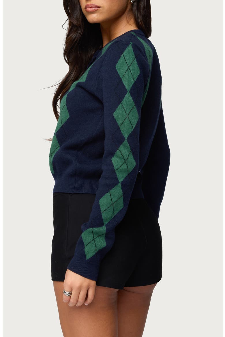 Farren Argyle Cardigan, Alternate, color, NAVY