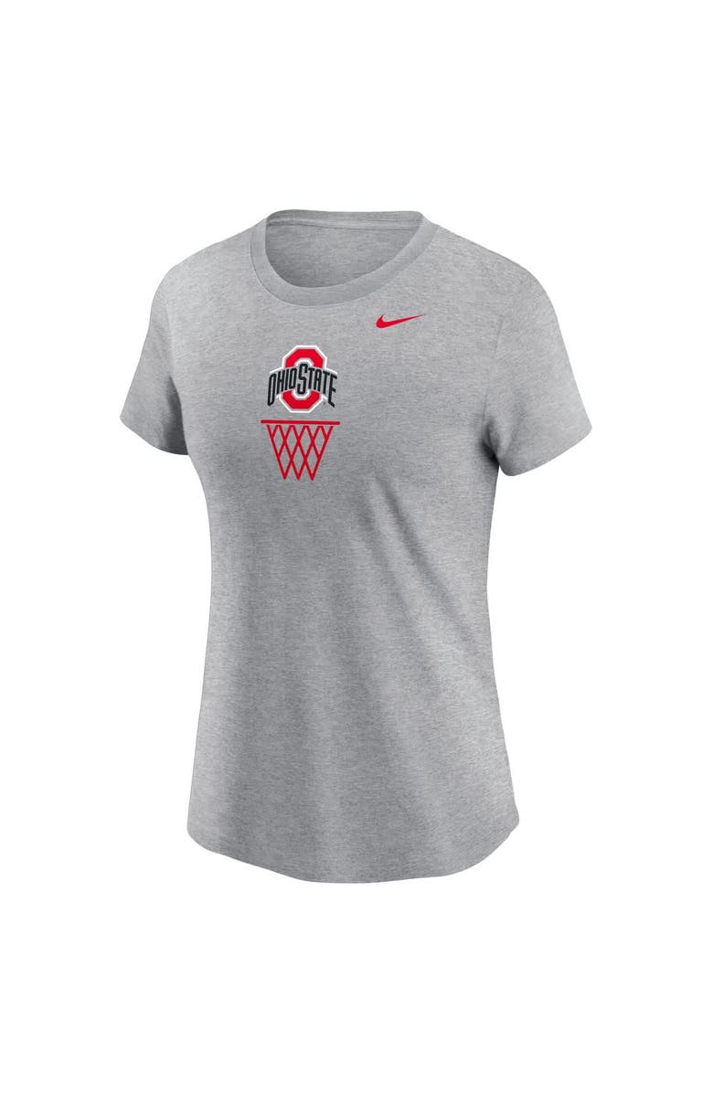 Nike Women's Nike Heather Gray Ohio State Buckeyes Offensive Rebound T-Shirt, Alternate, color, 