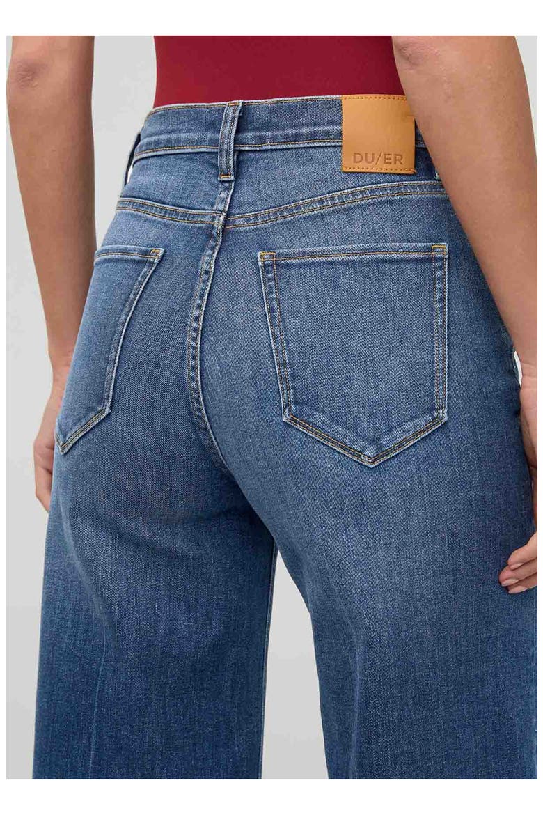 Performance Denim High Rise Wide Leg Crop, Alternate, color, Swell