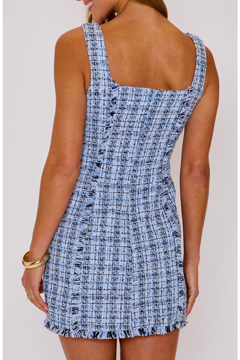 Rachel Tweed Minidress, Alternate, color, BLUE
