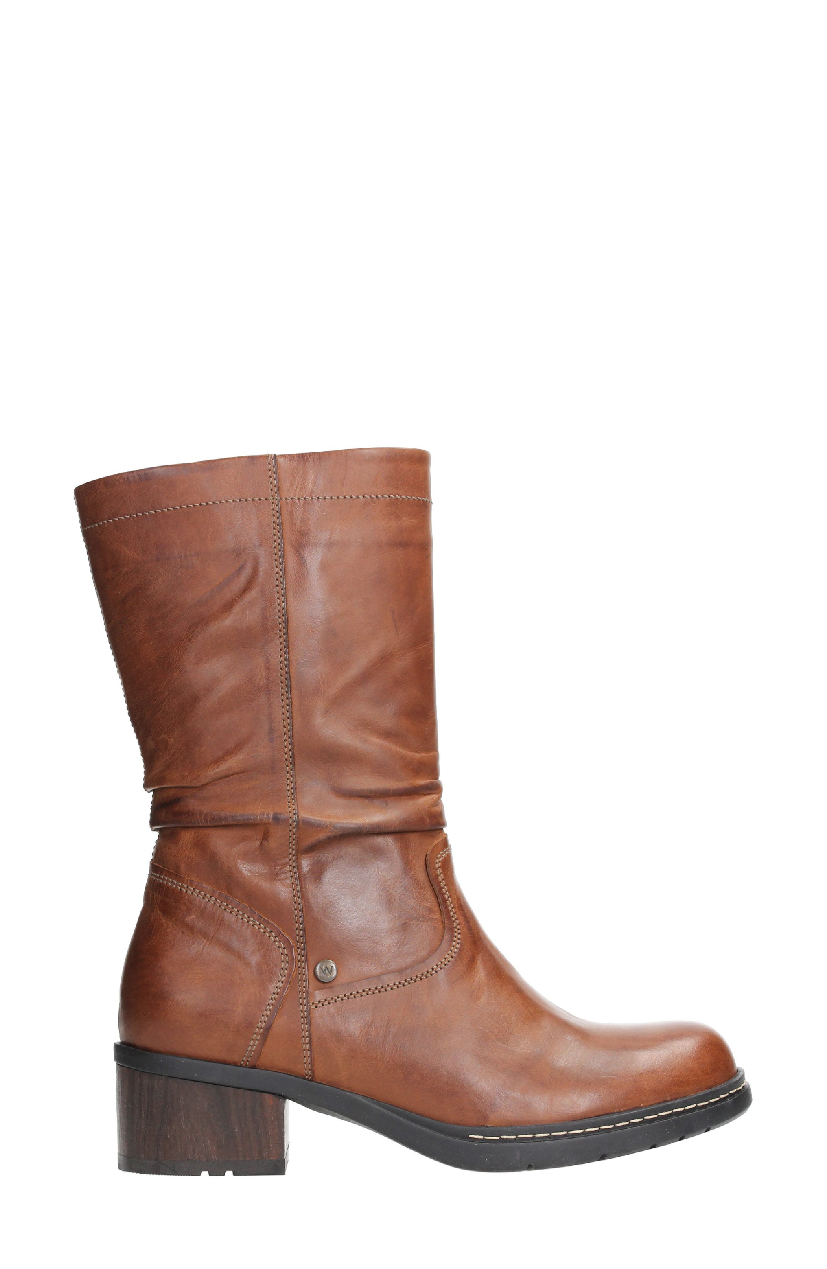 Edmonton Water Resistant Boot, Alternate, color, COGNAC SOFTY WAX LEATHER