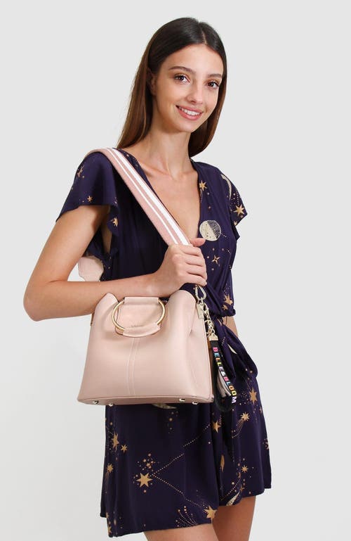 Belle & Bloom Twilight Leather Cross Body Bag In Pink