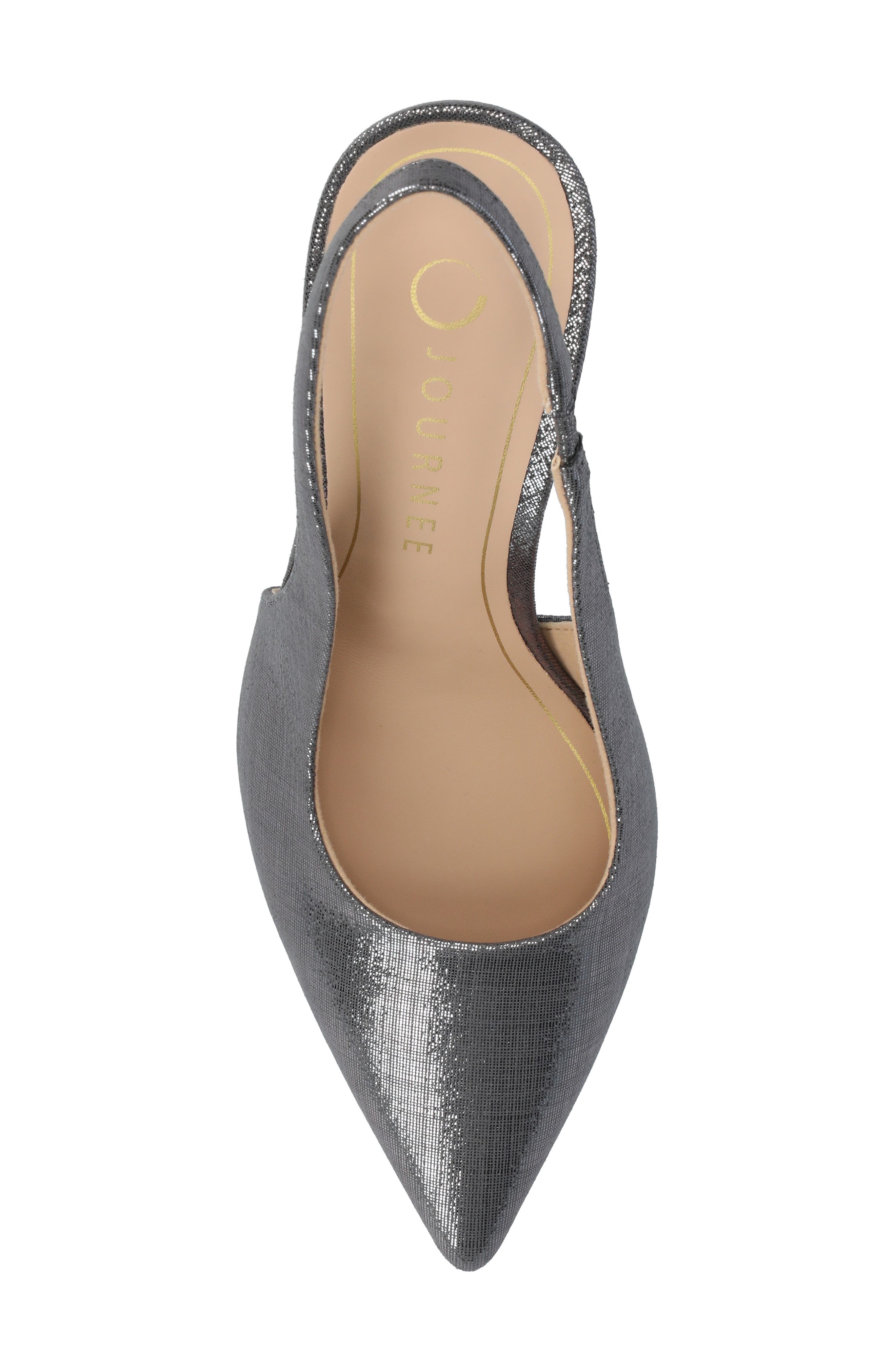Elenny Slingback Stiletto Pump, Alternate, color, PEWTER