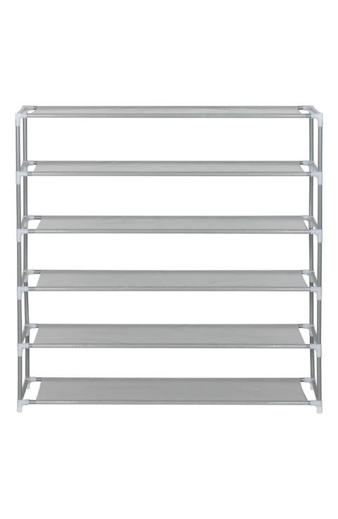 6-Tier Shoe Rack 6-Tier Wood Top Shoe Rack