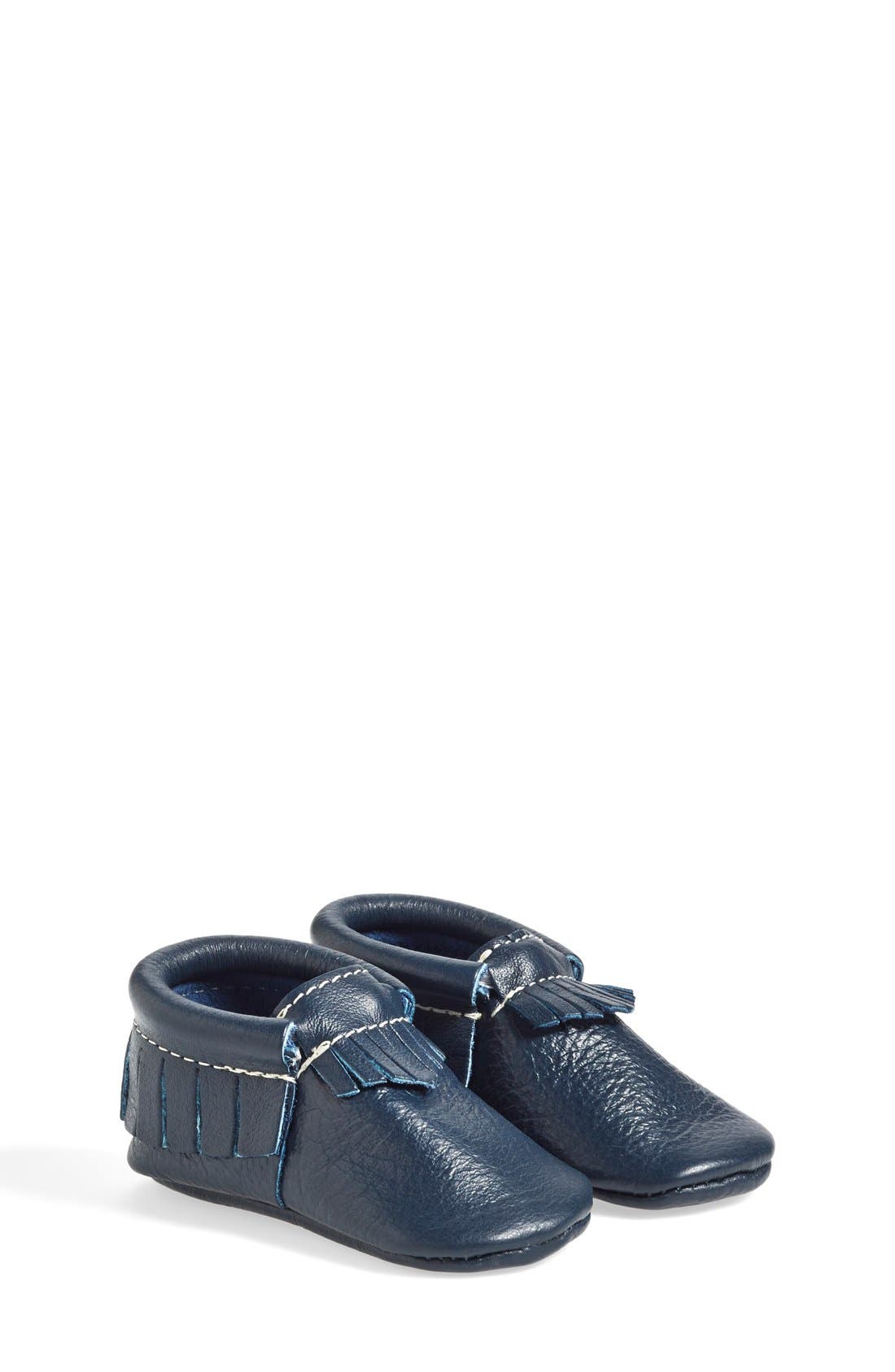 Leather Moccasin, Main, color, FLEET WEEK