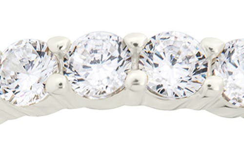Sterling Forever Gracie Cubic Zirconia Eternity Ring In Metallic