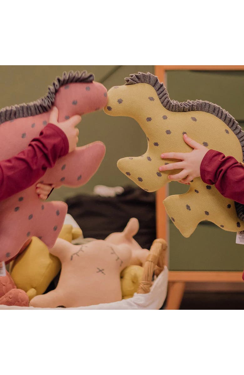 RIAN TRICOT Rex Pillow, Alternate, color, Green (Dinosaur)