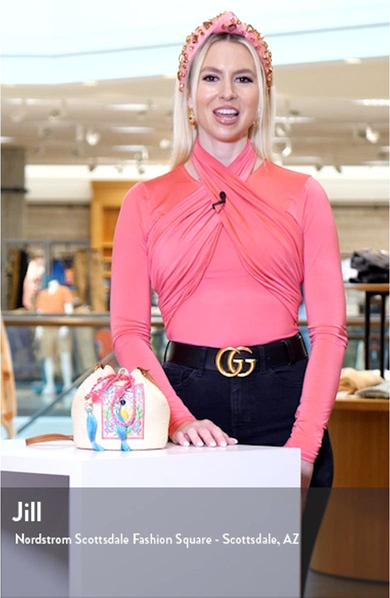 Pure Magic Angi Raffia Handbag, sales video thumbnail