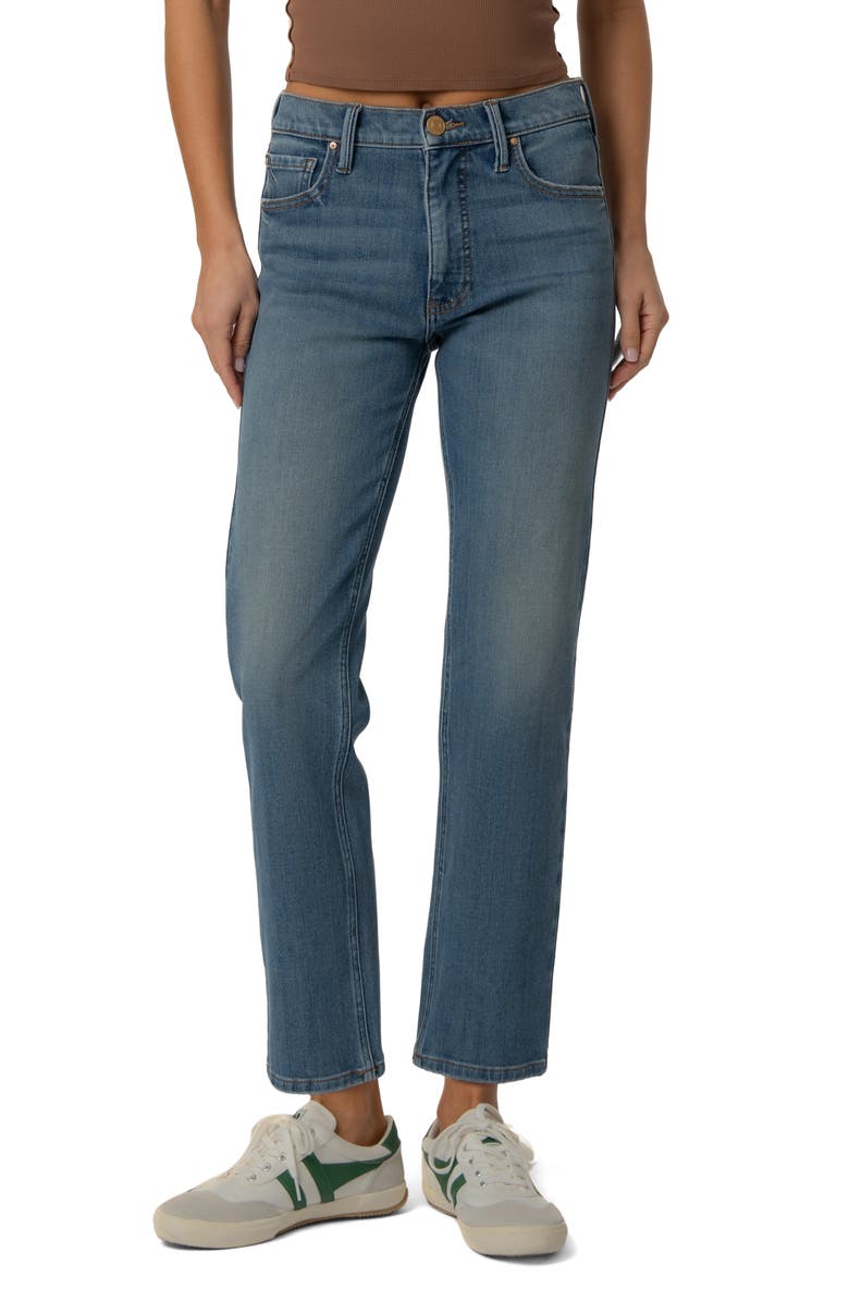 KUT from the Kloth Kit High Waist Ankle Baggy Straight Leg Jeans, Main, color, Thrive