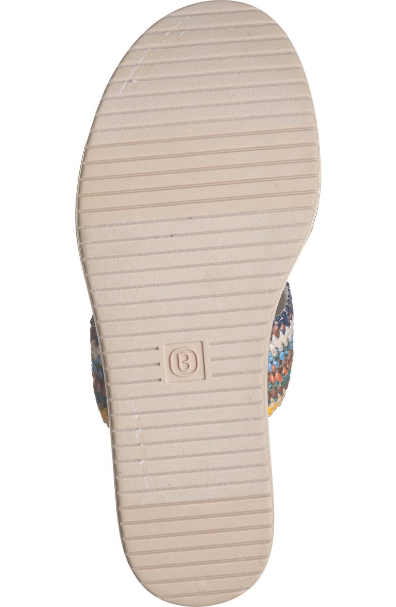 BZees Resort Wedge Sandal, Alternate, color, Multi Rafia