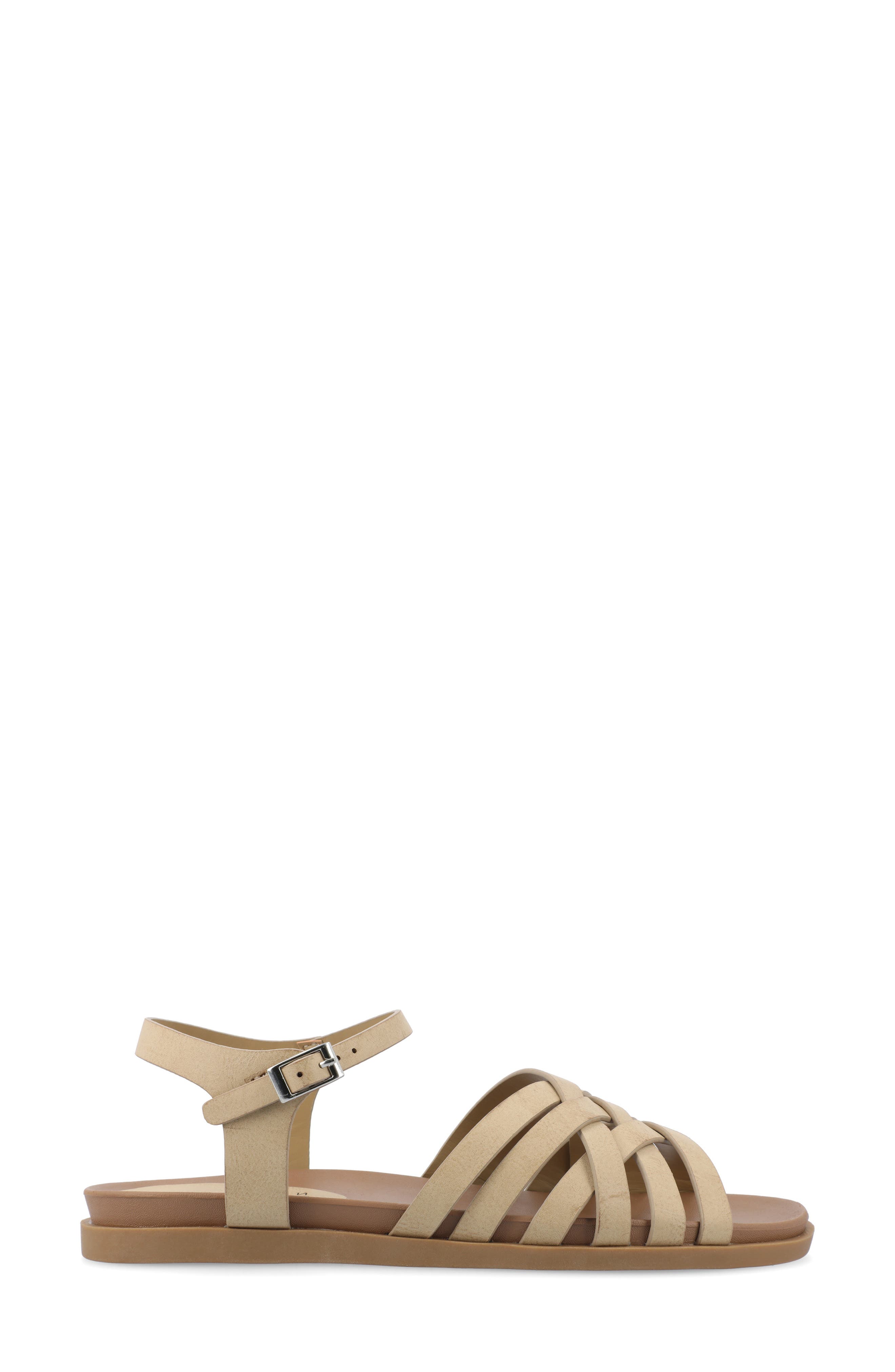 Journee Collection Kimmie Ankle Strap Sandal, Alternate, color, Taupe