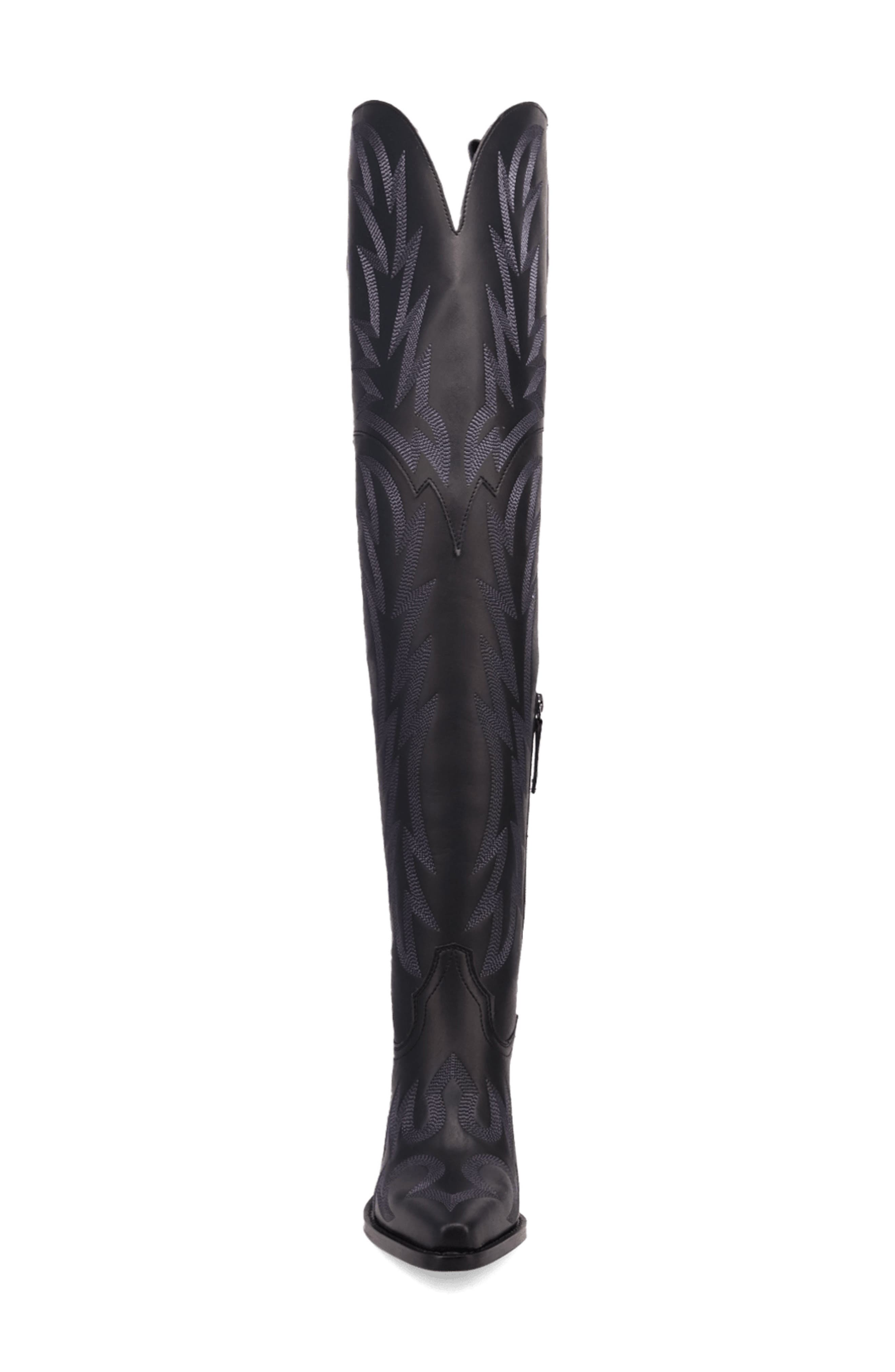 Diva Over the Knee Boot, Alternate, color, BLACK SMOOTH