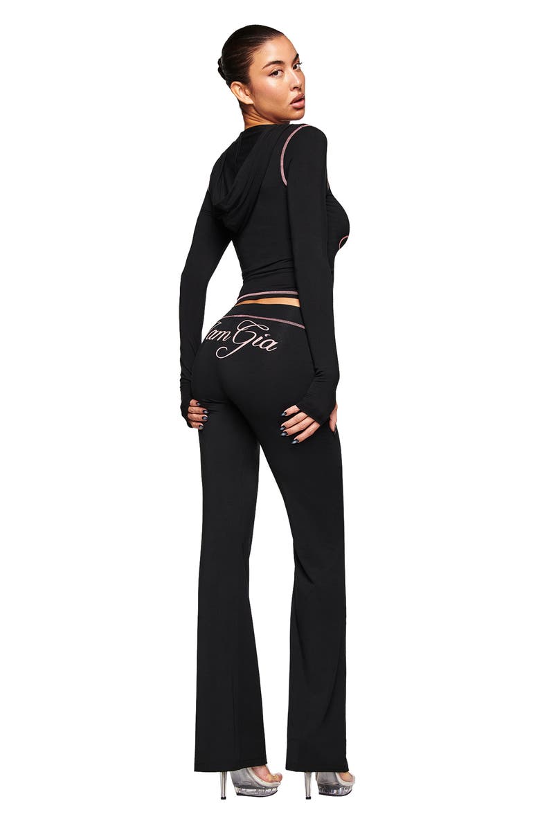 I.AM.GIA Blare Crop Hoodie, Alternate, color, Black