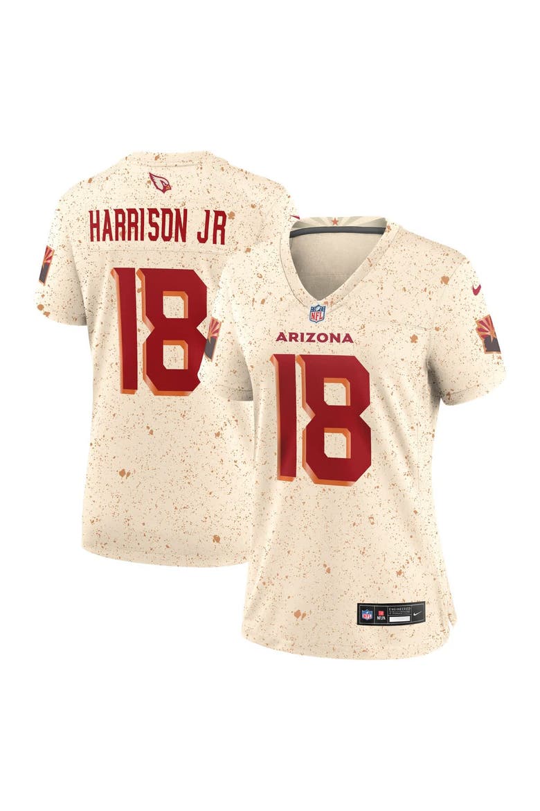 Women's Nike Marvin Harrison Jr. Natural Arizona Cardinals 2025 Rivalries Collection Game Jersey, Main, color, Natural