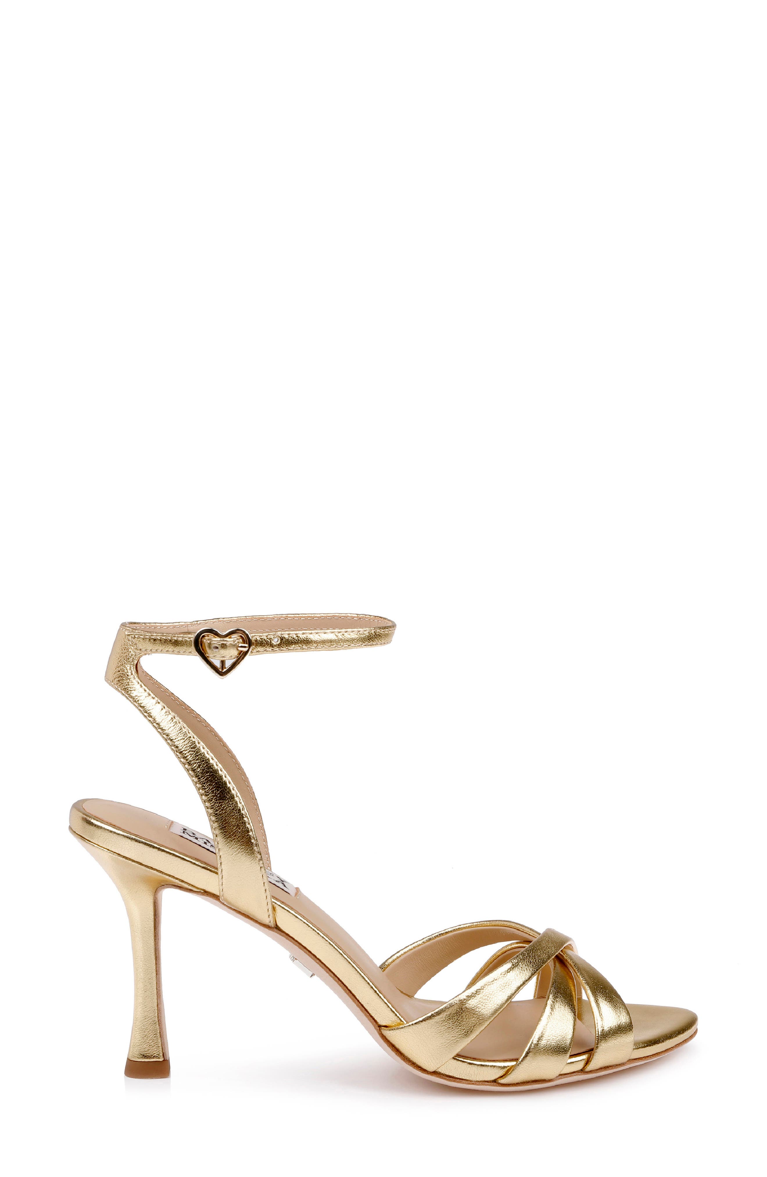 Xeilani Ankle Strap Sandal, Alternate, color, GOLD LEATHER