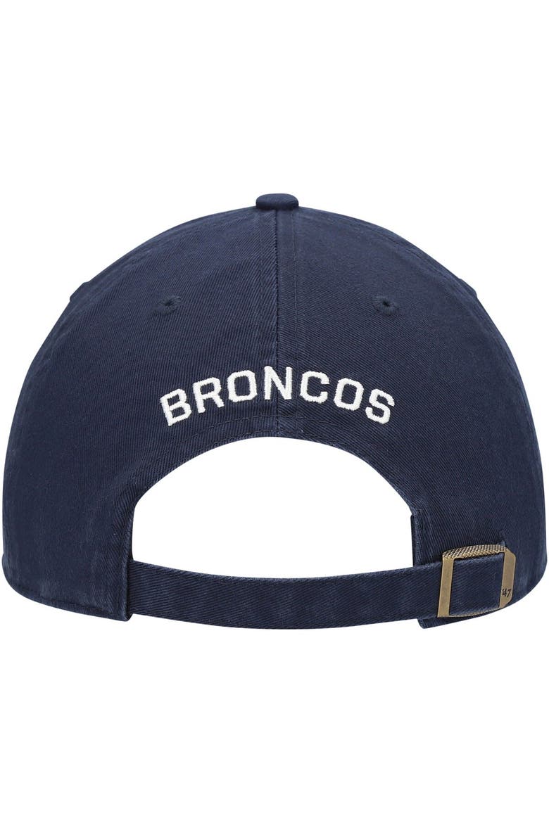 Women's '47 Navy Denver Broncos Finley Clean Up Adjustable Hat, Alternate, color, Navy