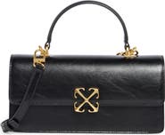 Off-White Jitney East/West Leather Shoulder Bag