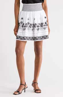 Embroidered Short Skirt