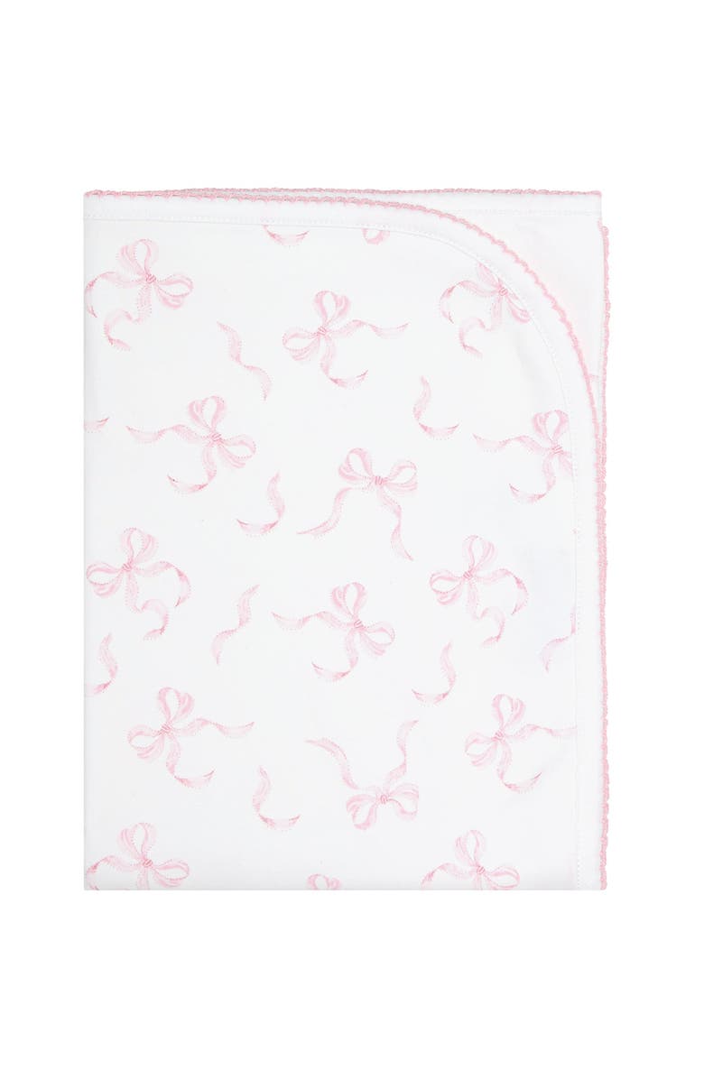 Nellapima Charming Bows Print Blanket - Baby, Alternate, color, Pink