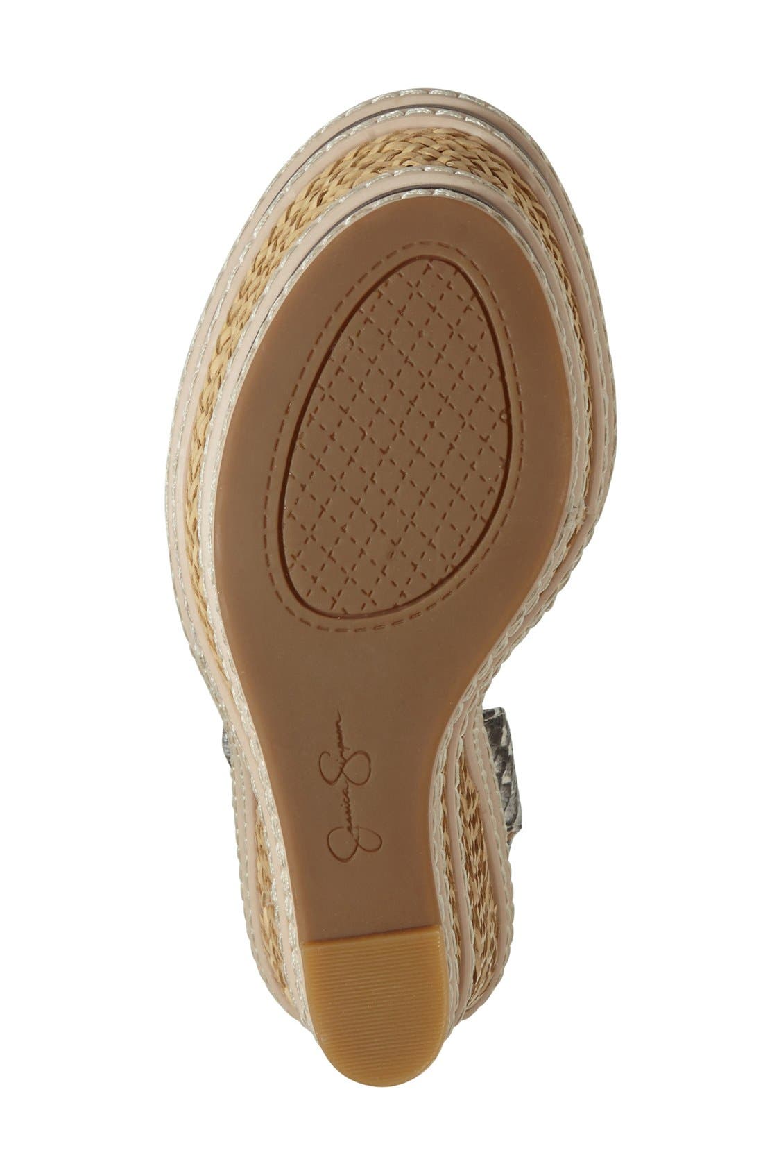 'Ayala' Wedge Sandal, Alternate, color, NATURAL LEATHER