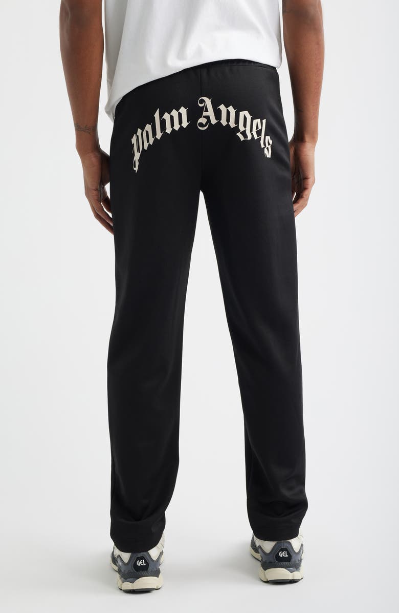 Palm Angels Back Curved Logo Track Pants, Alternate, color, Black Off White