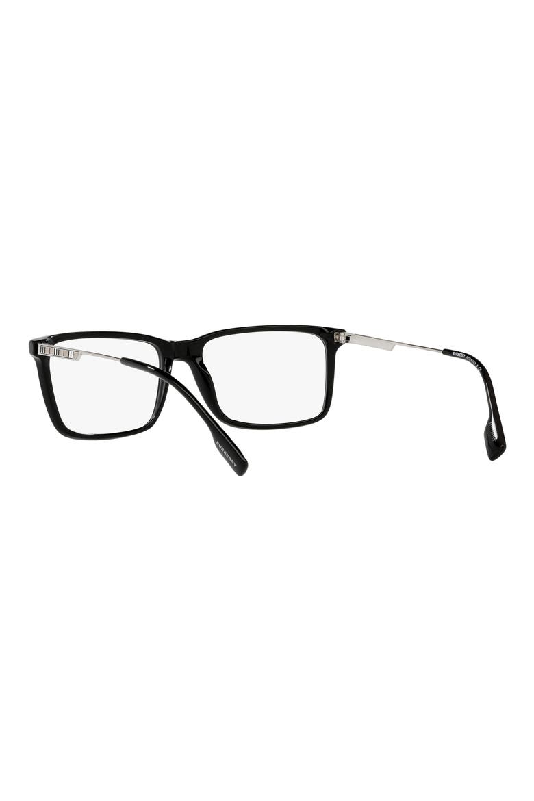 Harrington 57mm Rectangular Optical Glasses, Alternate, color, BLACK