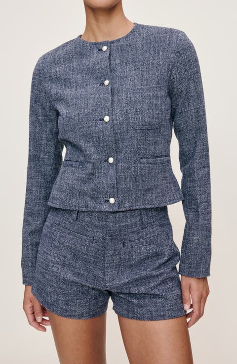Ceia Crop Cotton & Wool Jacket