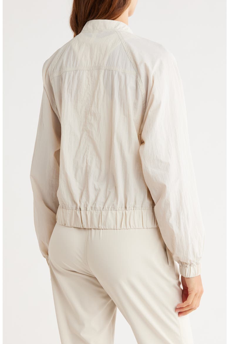 Kinetic Nylon Bomber Jacket, Alternate, color, GREY MOONBEAM