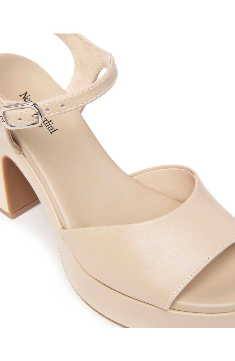 NeroGiardini Ankle Strap Platform Sandal, Alternate, color, Beige/ Khaki
