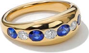 Mark Henry Petite Oval Sapphire & Diamond Ring
