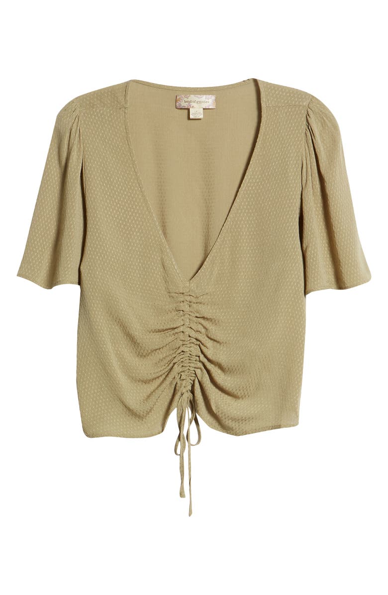 Band of Gypsies Toulon Ruched Top, Alternate, color,