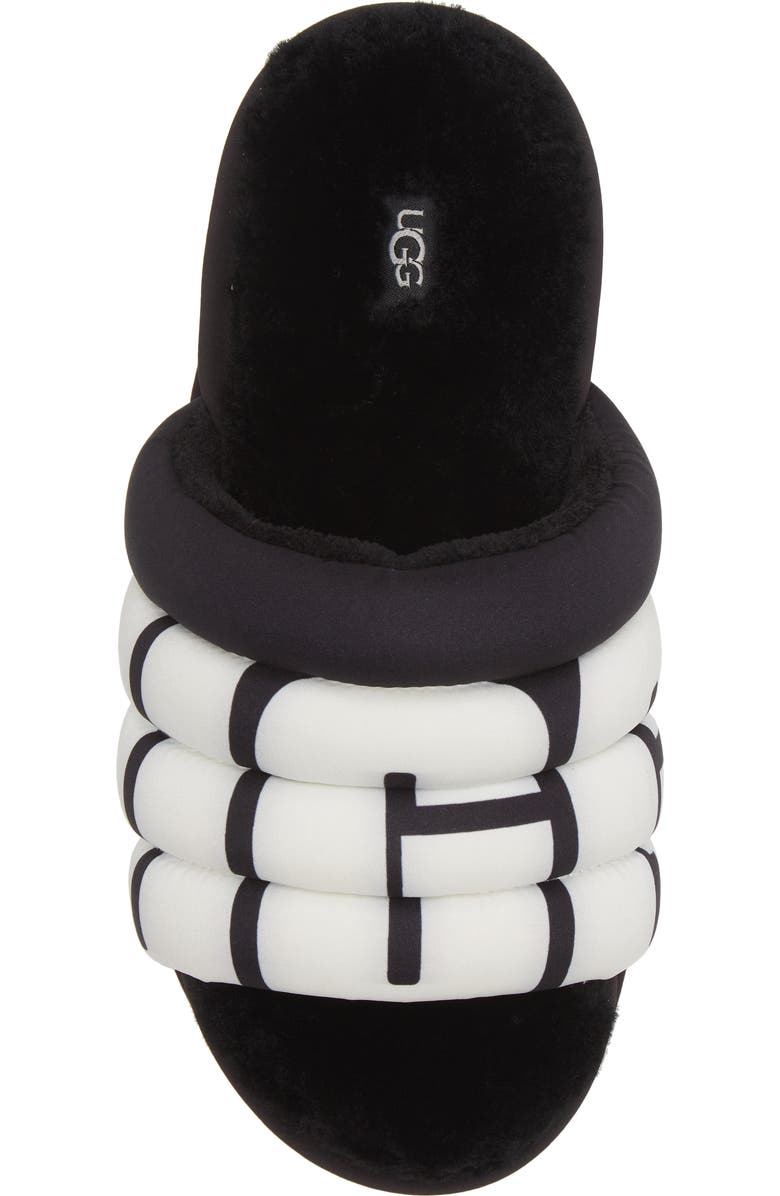 UGG<sup>®</sup> Maxi Genuine Shearling Lined Sandal, Alternate, color,