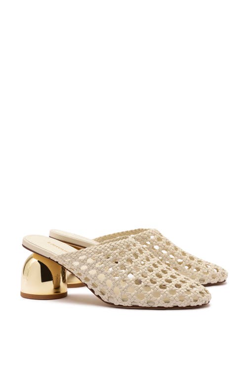 Larroude Women's Dew Drop Macrame Mule Pumps In Ivory