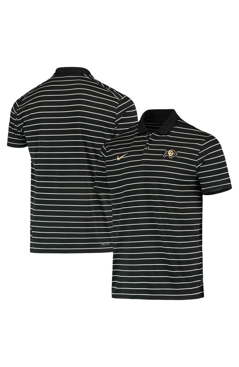 Nike Men's Nike Black Colorado Buffaloes Victory Stripe Performance 2022 Coaches Polo, Alternate, color, 