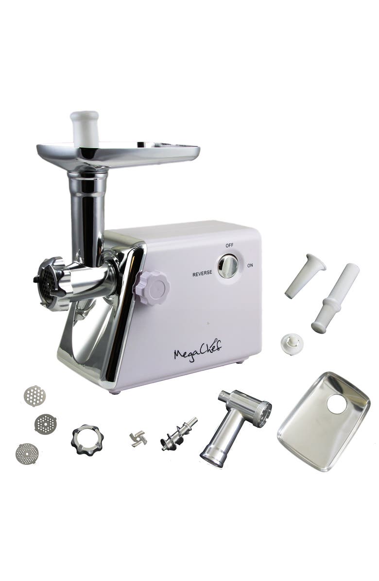 Megachef 1200 Watt Ultra Powerful Automatic Meat Grinder for Household Use, Alternate, color, 