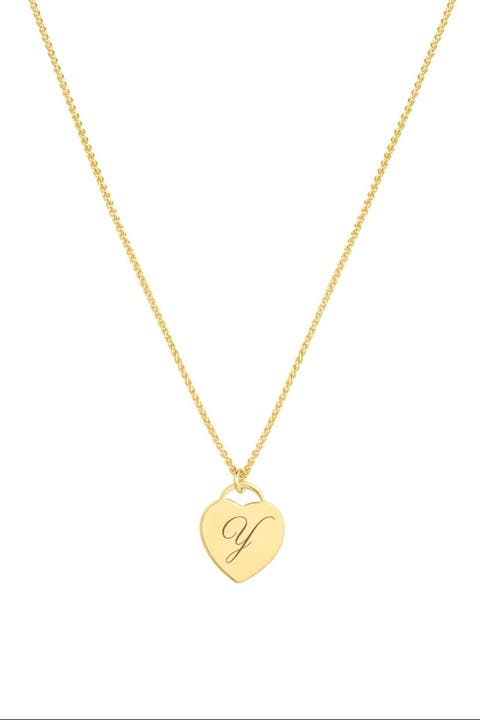 Alice Initial Heart Necklace