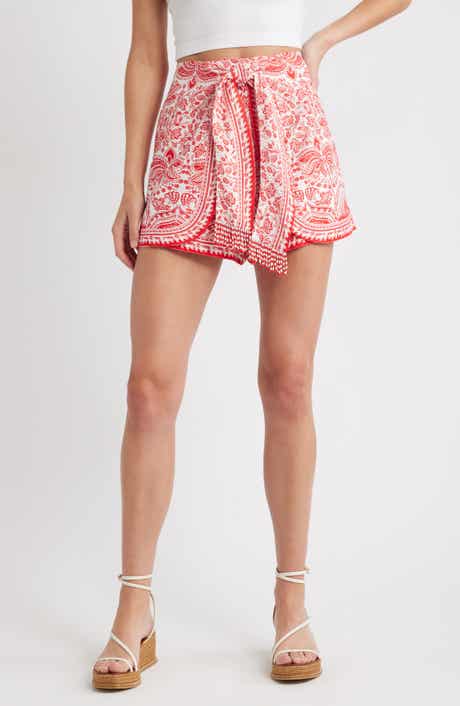 FARM Rio River Ride Linen Blend Shorts