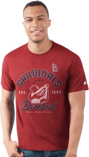 STARTER Men's Starter Red St. Louis Cardinals Prime Time Batter T-Shirt
