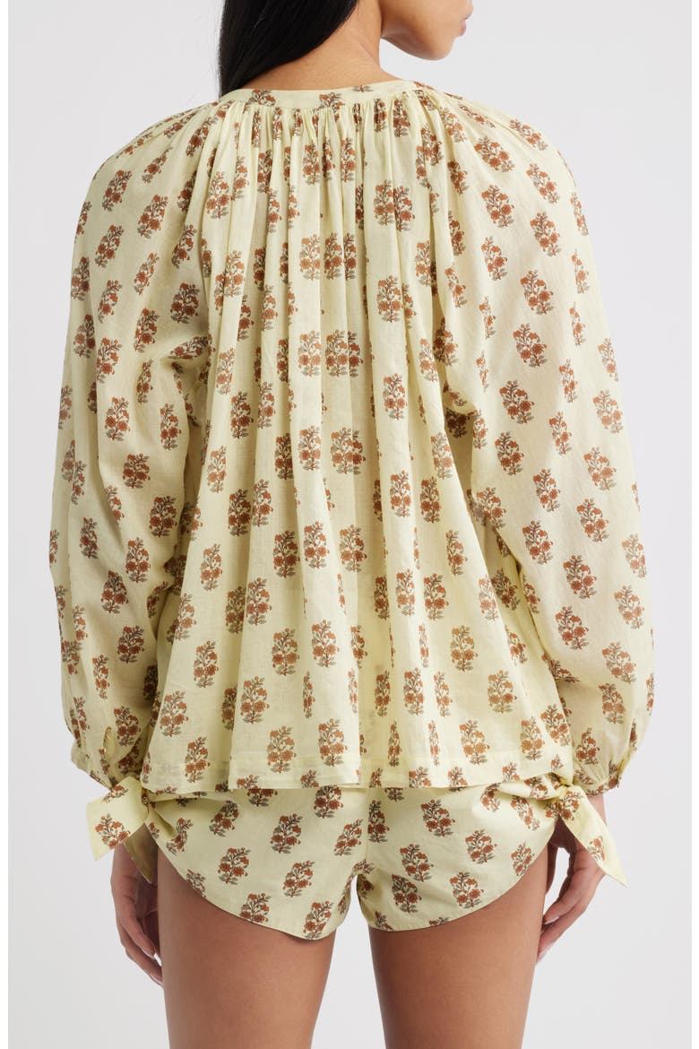 Jonie Organic Cotton Top, Alternate, color, DANDELION GROVE