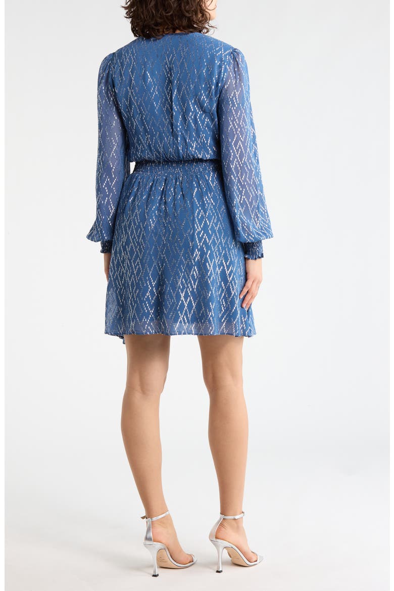 Argyle Long Sleeve Dress, Alternate, color, JBS DENIM