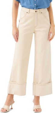 FIFTEEN TWENTY Dana Cuffed Wide Leg Jeans
