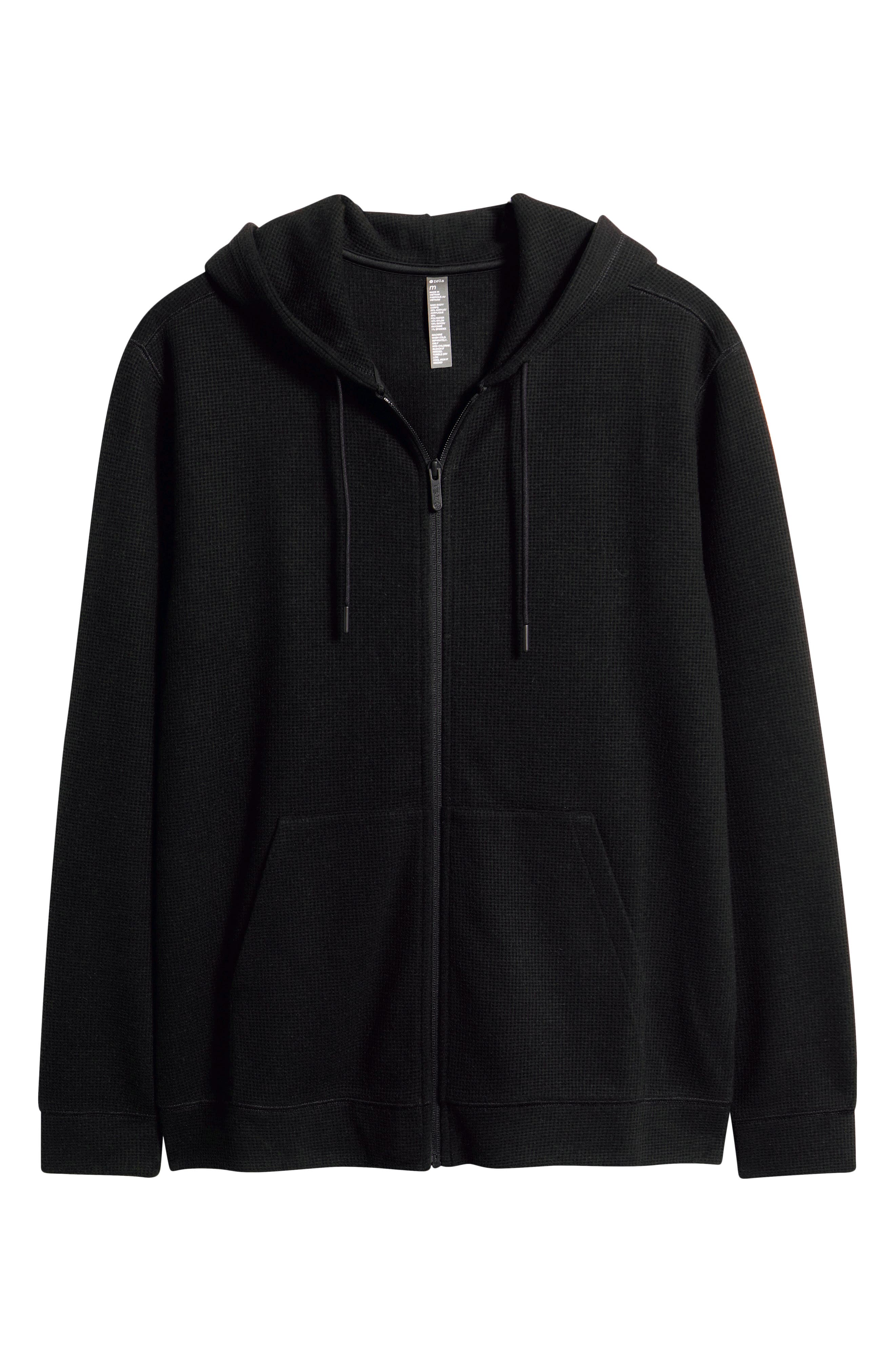 Waffle Knit Zip-Up Hoodie (Men) | Nordstrom