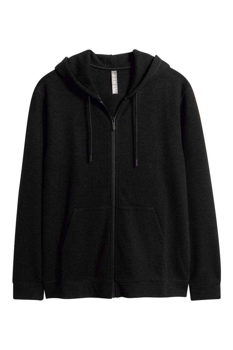 Waffle Knit Zip-Up Hoodie (Men) | Nordstrom